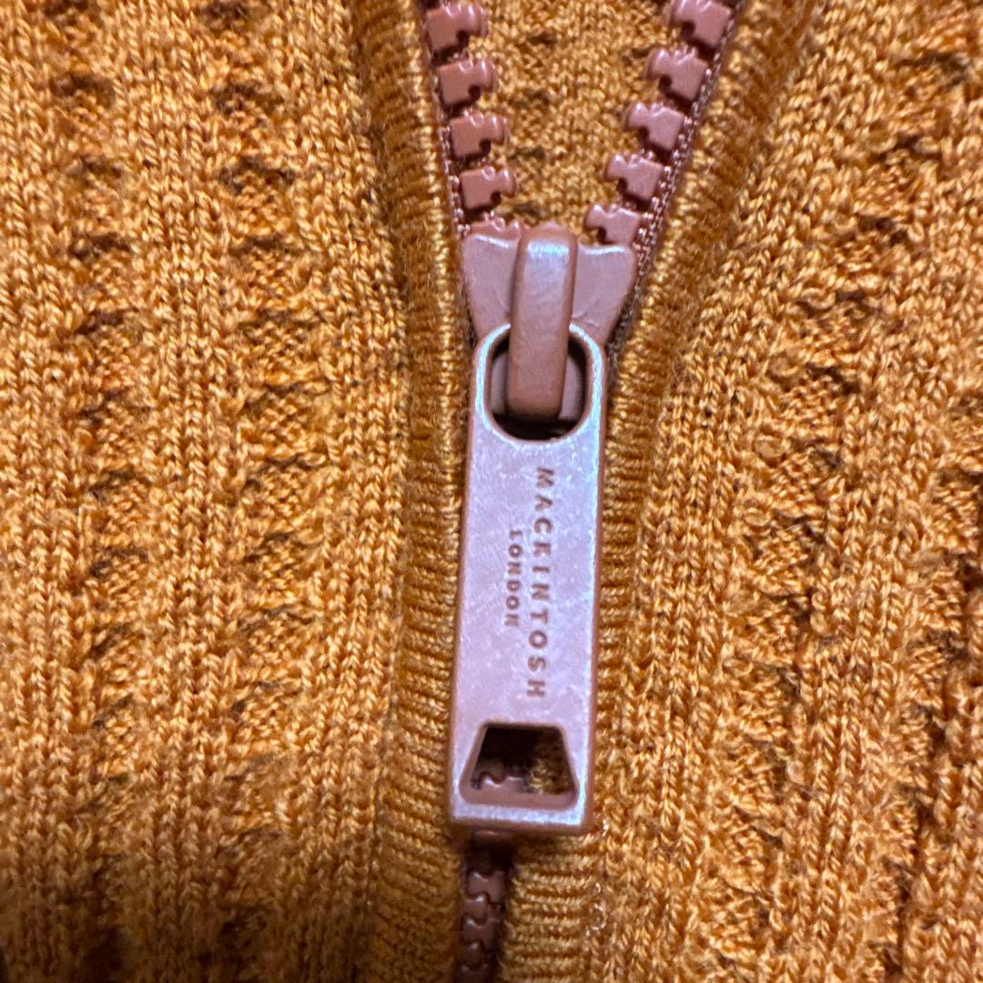 マッキントッシュロンドン・ウール100 ハーフジップアップ　ニットセーター　XL