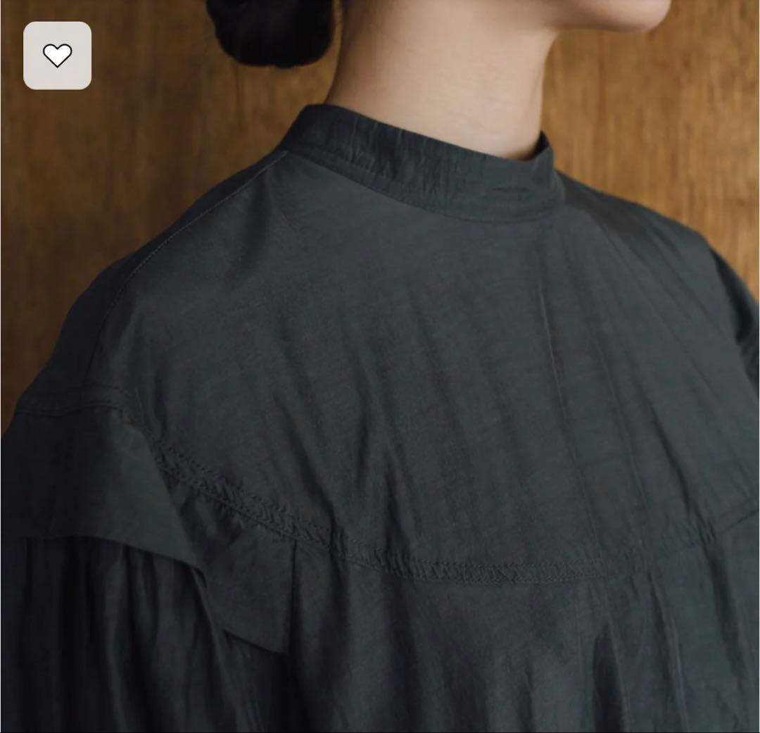 くらすこと kurasukoto キュプラコットン タックワンピース