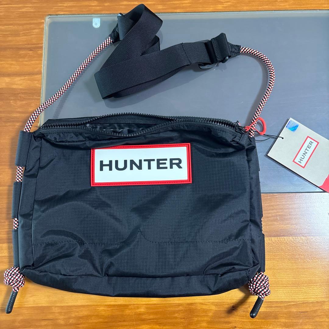 HUNTER ブラック サコッシュ
