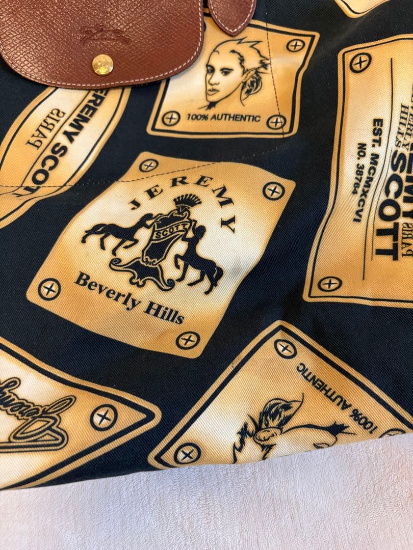 ジェレミースコット✖️ロンシャン　トートバッグ