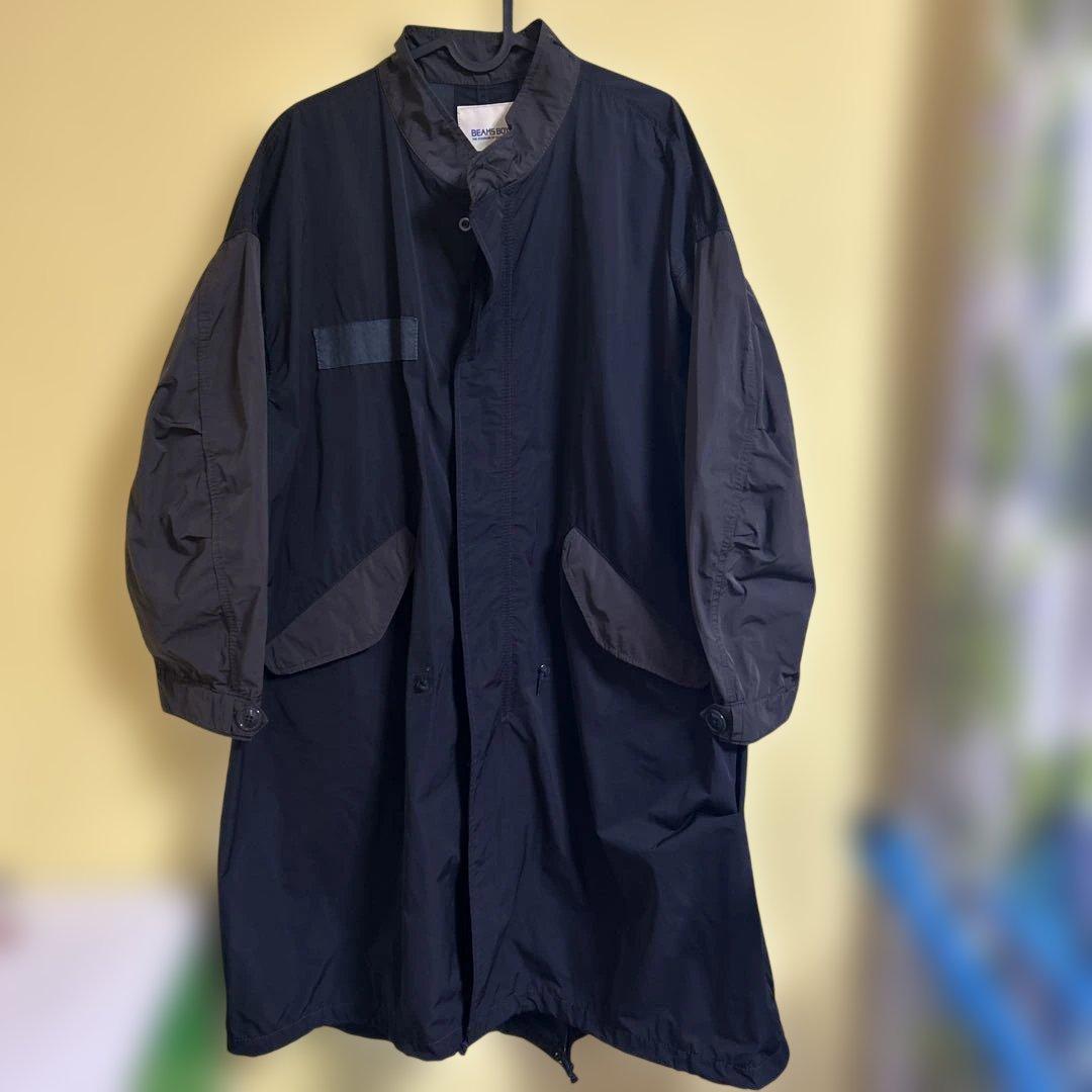 BEAMSBOY SOLOTEX M-65パーカー カラー:ブラック2トーン