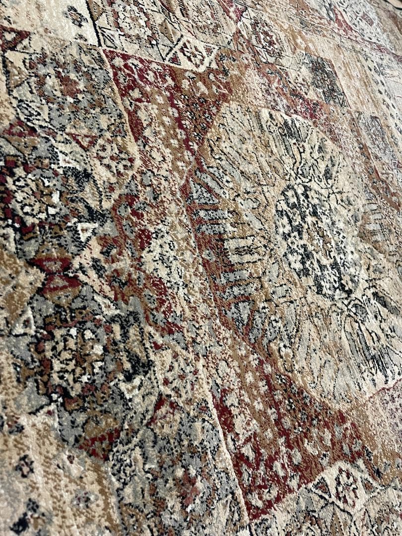 【定価66000円美品】高密度ウィルトン織り高級ペルシャ柄絨毯肉厚ヴィンテージ風