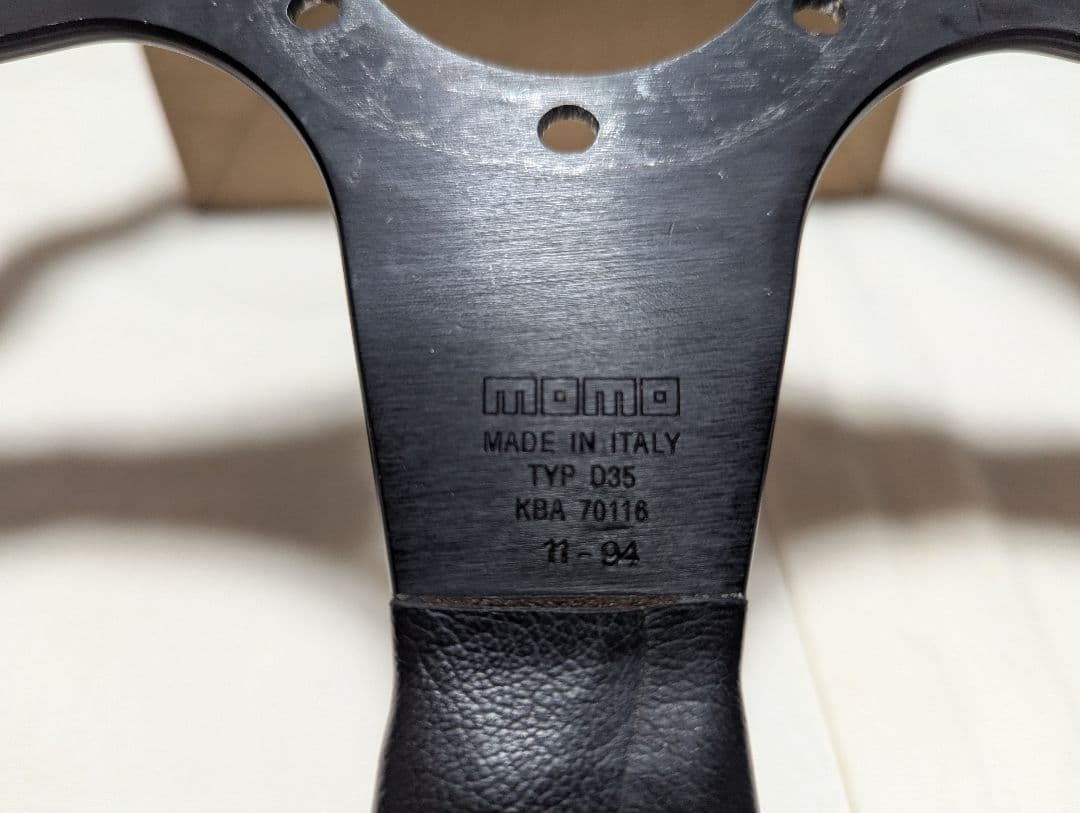 正規品 当時物 MOMO CORSE コルサ レザーステアリング