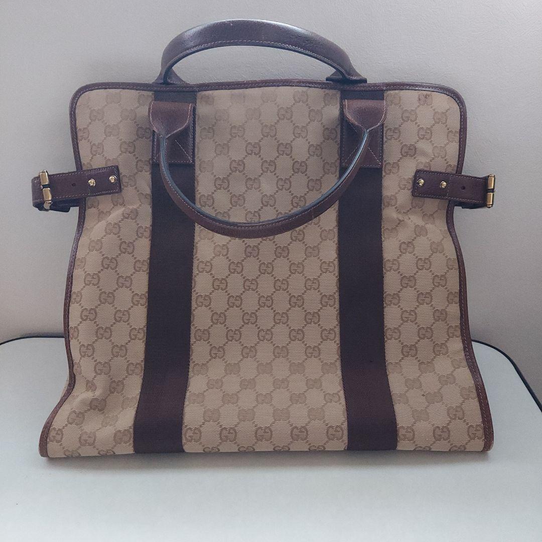 GUCCI GGキャンバス ビジネスバッグ