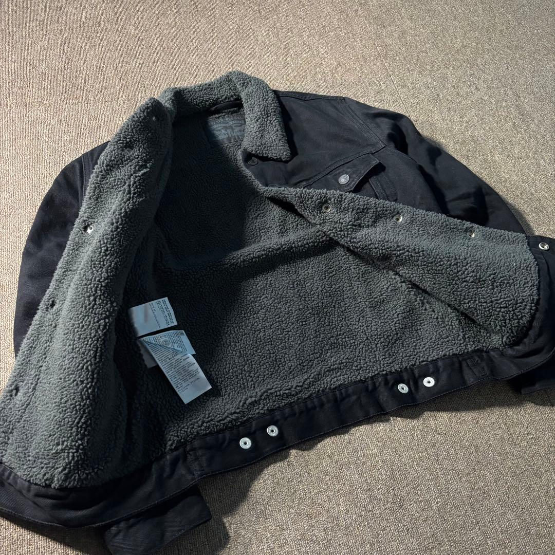 Levi's 裏ボア ブラック Gジャン トラッカージャケット S