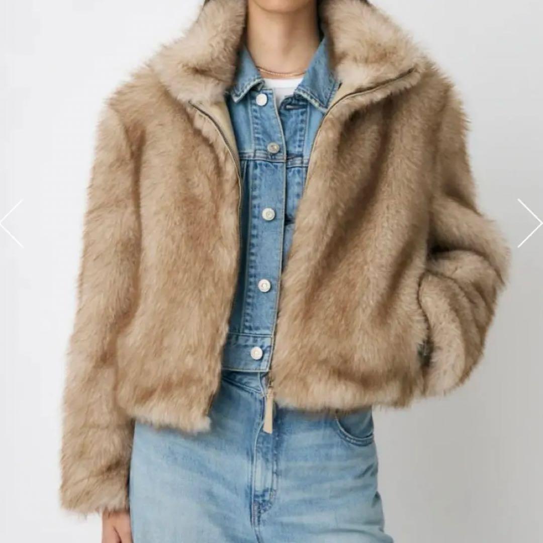 F/FUR STAND COLLAR ジャケット