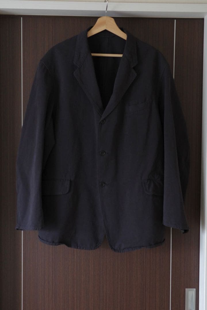 comoli 24AW 製品染ジャケット&ドロストパンツ セットアップ ネイビー