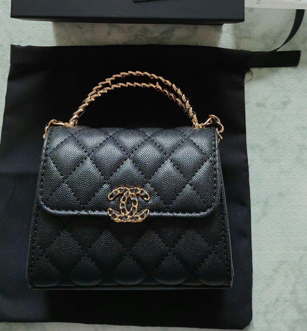 シャネル ノベルティ チェーンショルダーバッグ トップハンドル　 7-11