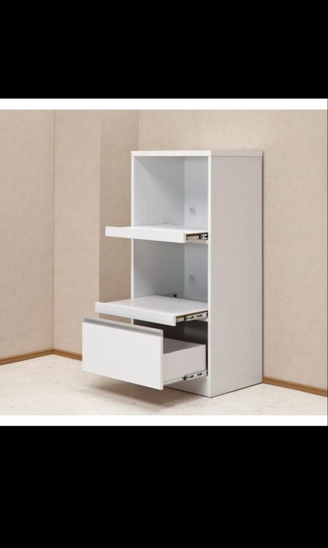 【美品】キッチンラック 2段 収納付き