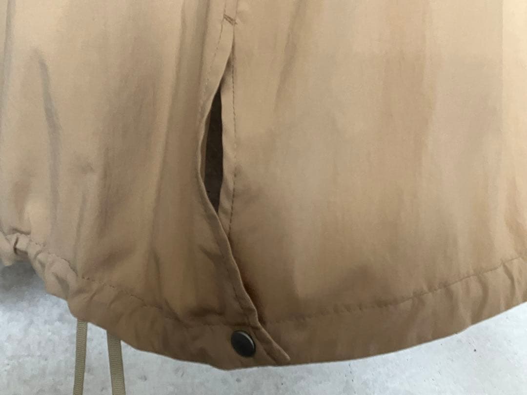 ES:Sベージュ ジップアップ モッズコート