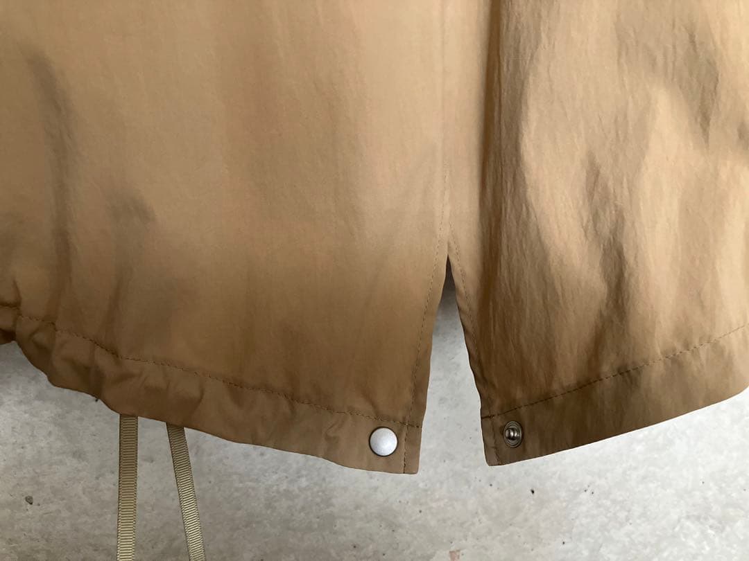 ES:Sベージュ ジップアップ モッズコート