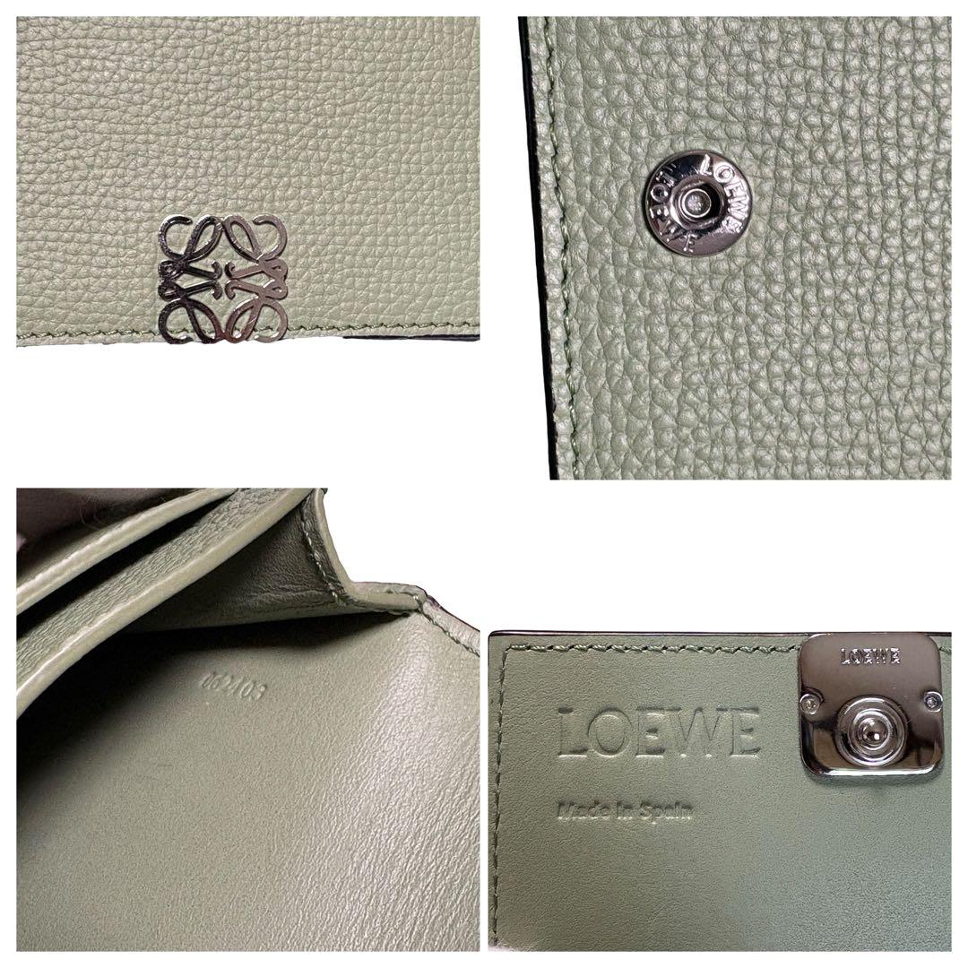 ほぼ現行　未使用級　ロエベ　アナグラム ビジネスカードホルダー　ローズマリー