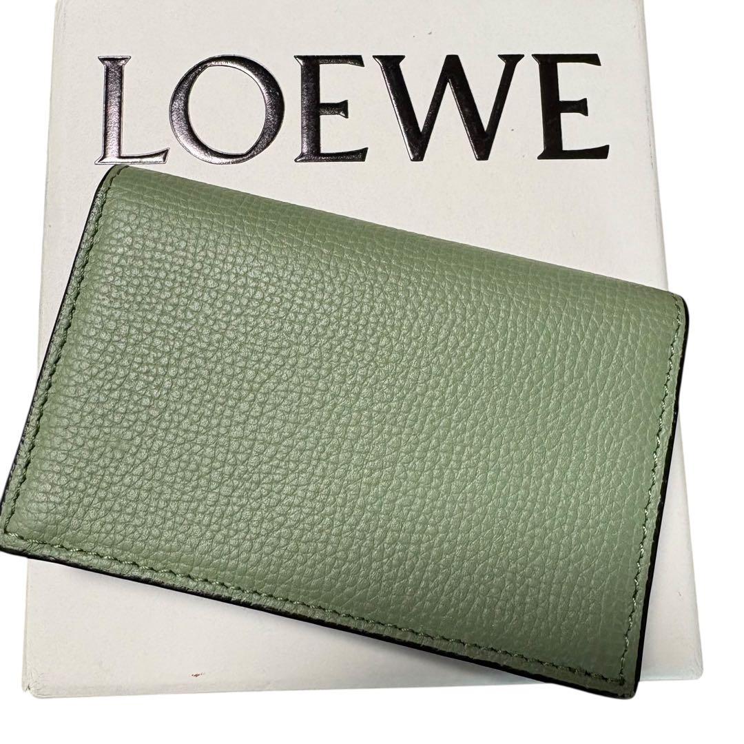 ほぼ現行　未使用級　ロエベ　アナグラム ビジネスカードホルダー　ローズマリー