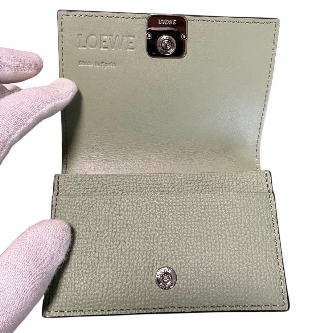 ほぼ現行　未使用級　ロエベ　アナグラム ビジネスカードホルダー　ローズマリー