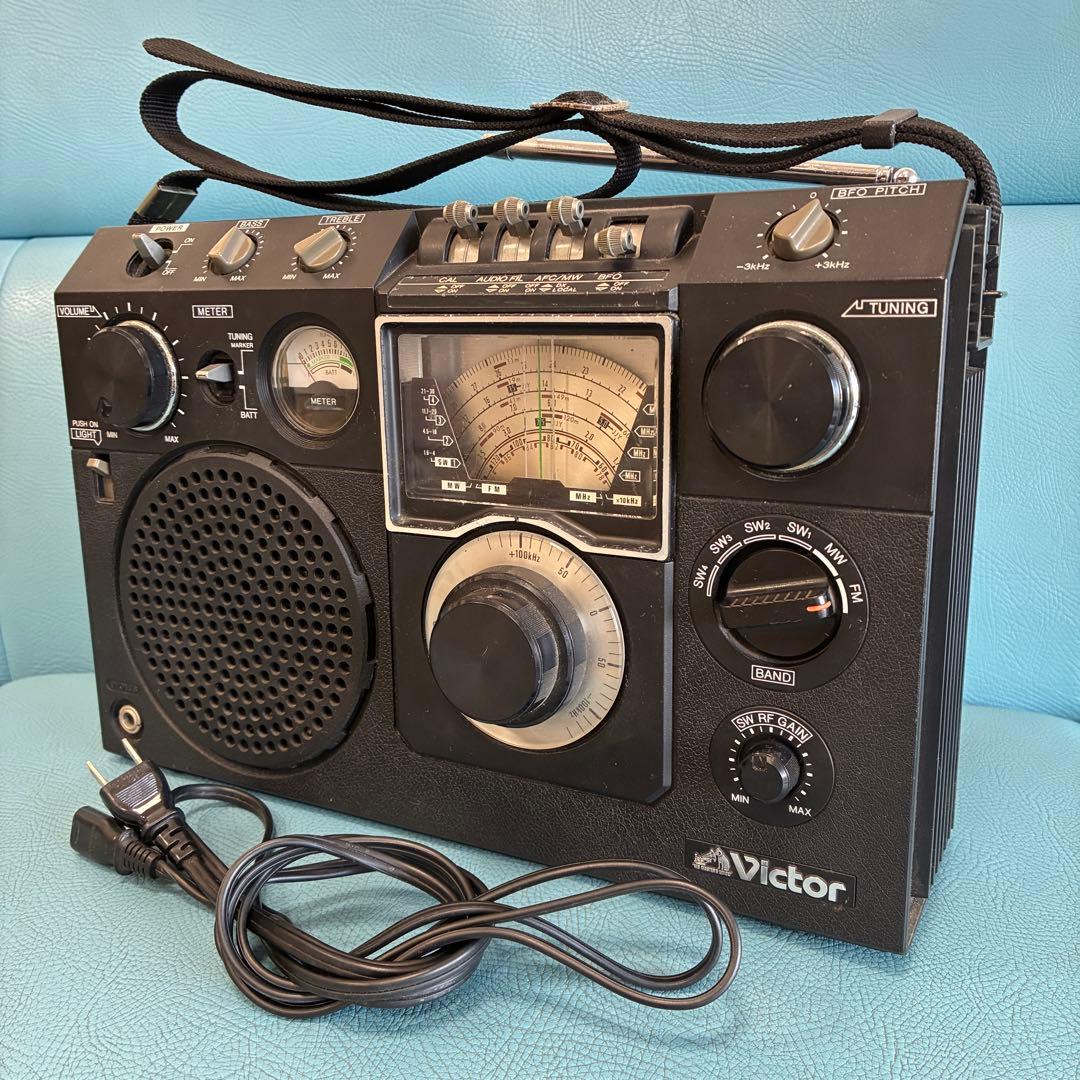 【ジャンク】Victor ラジオ FR-6600 短波受信機 FM受信可能