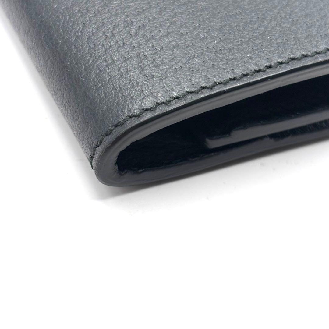 美品 グッチ ケース マーモント GG ゴールド ブラック レザー