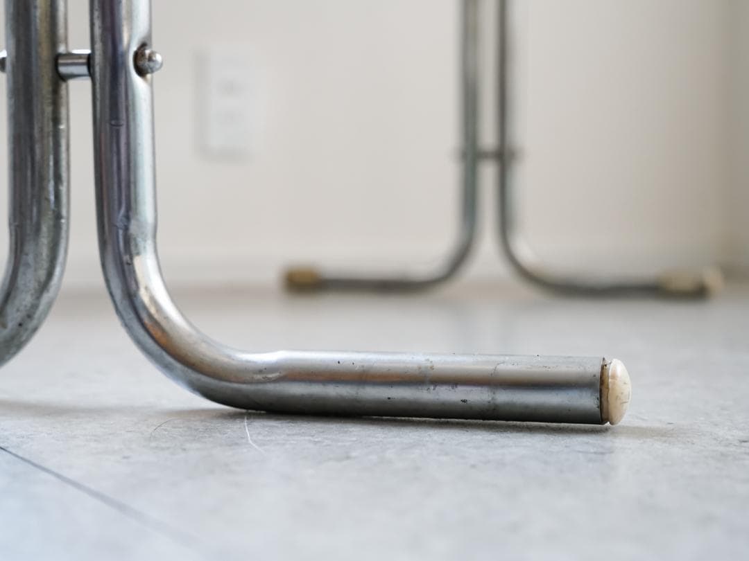 ヴィンテージ　アイアンガラステーブル 什器 ミッドセンチュリーモダン