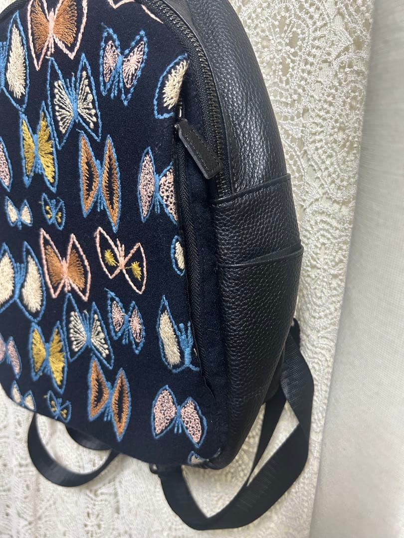 専用50820B ミナペルホネンハーフハンドメイド　リュック スカイフラワー