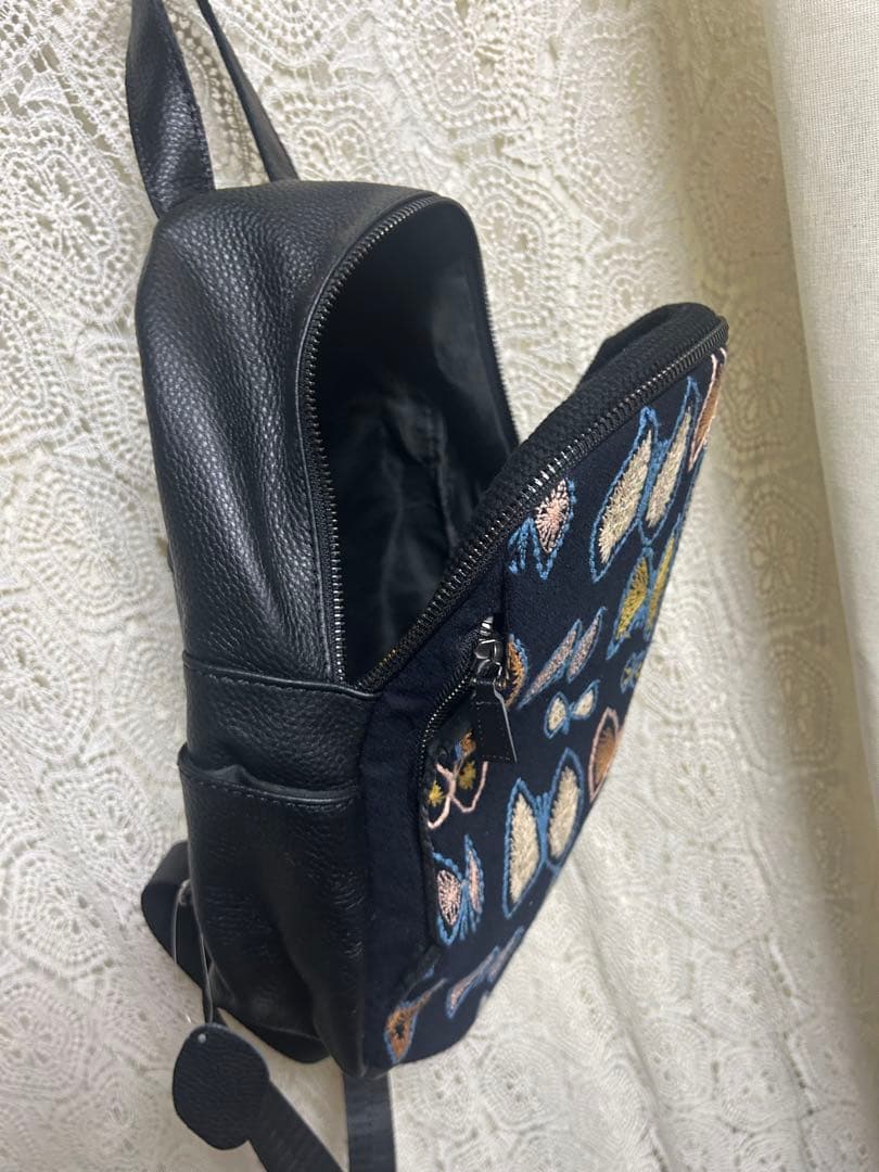 専用50820B ミナペルホネンハーフハンドメイド　リュック スカイフラワー