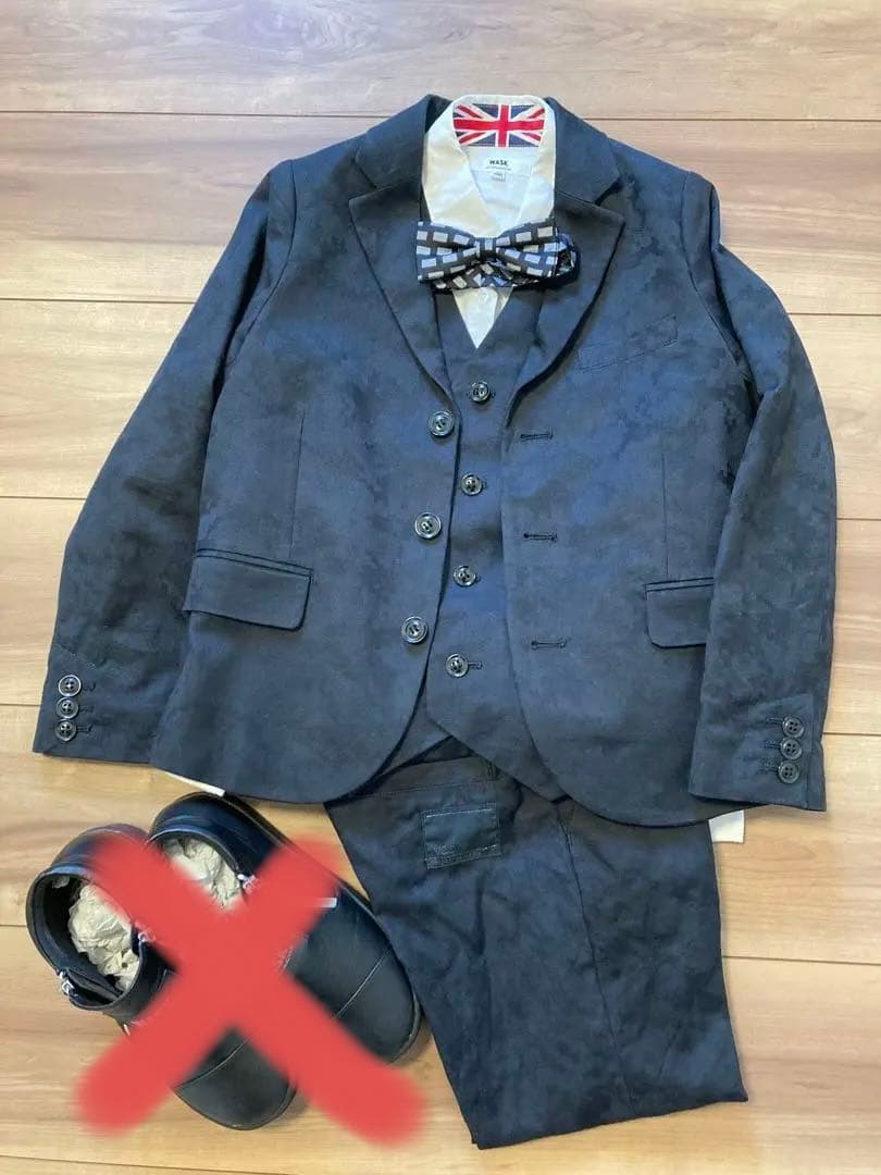 wask ！スーツ　130 セレモニー　卒園　入学　発表会　5点セット