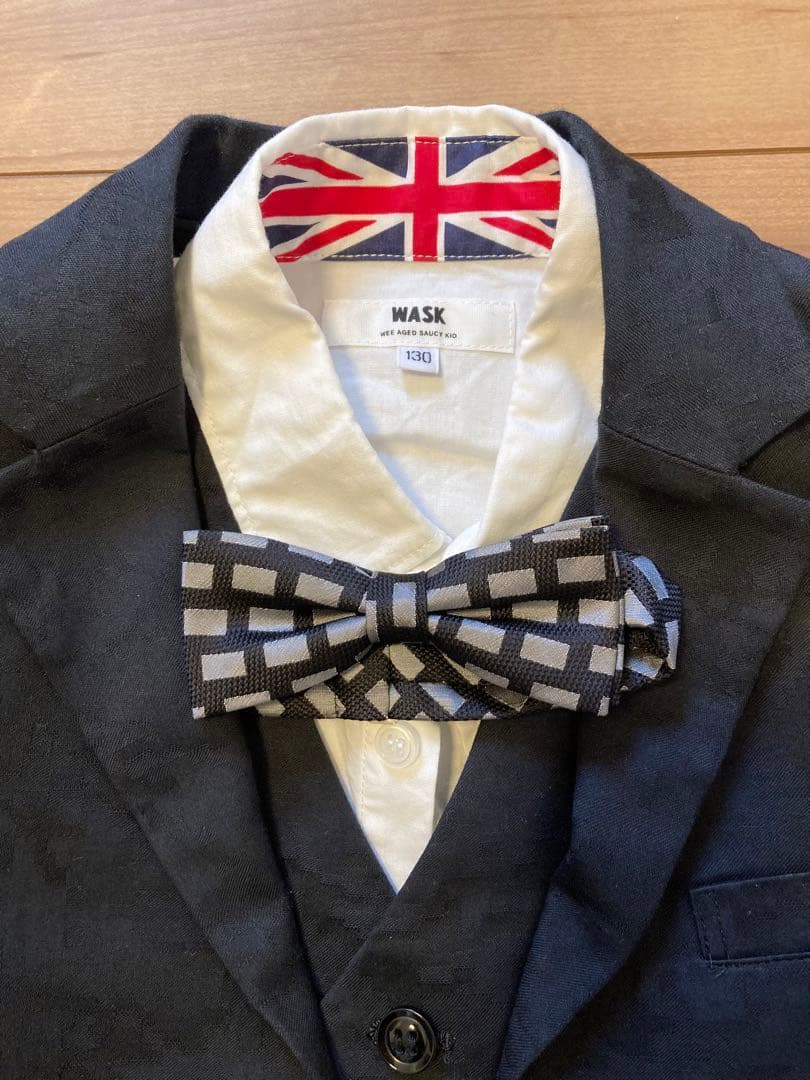 wask ！スーツ　130 セレモニー　卒園　入学　発表会　5点セット