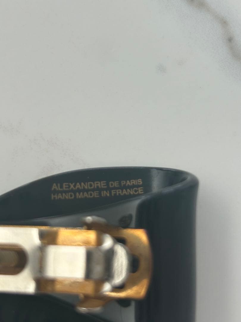 アレクサンドルドゥパリ　リボンバレッタ　ブラック