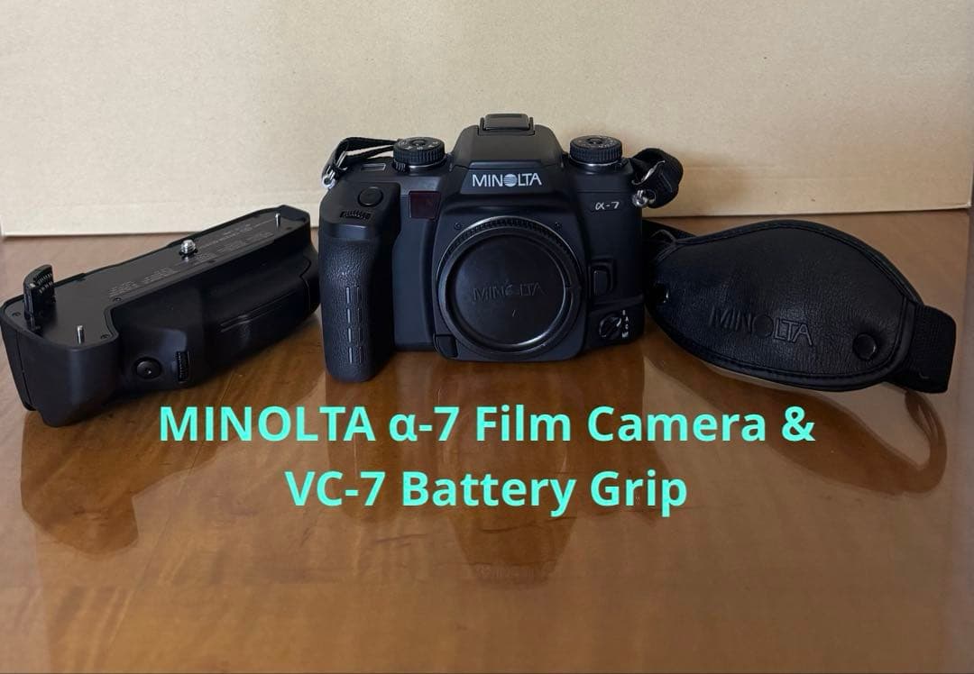 【美品】MINOLTA α-7 フィルムカメラ+ VC-7 セット