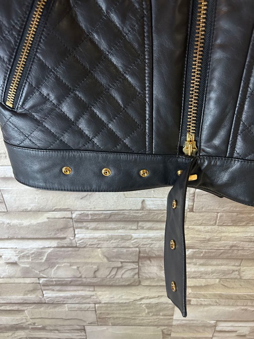 絶*ン様 美品【ドレスキャンプ】レザーベスト