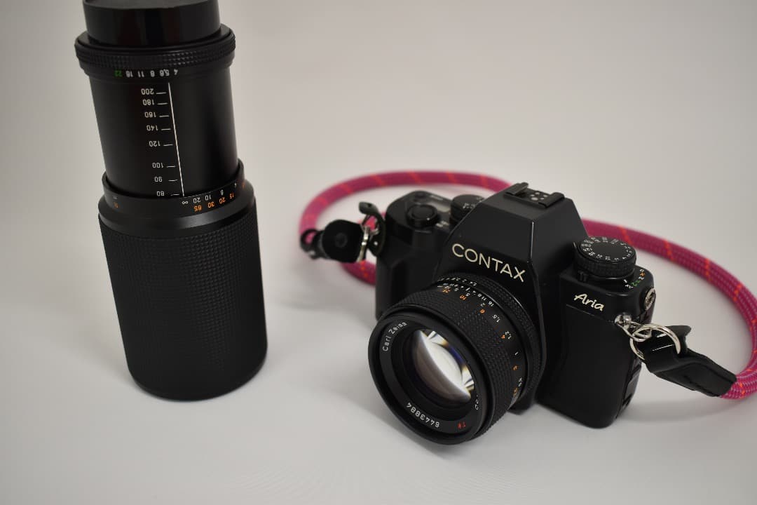CONTAX Aria D 一眼レフカメラボディと標準レンズ・望遠レンズ