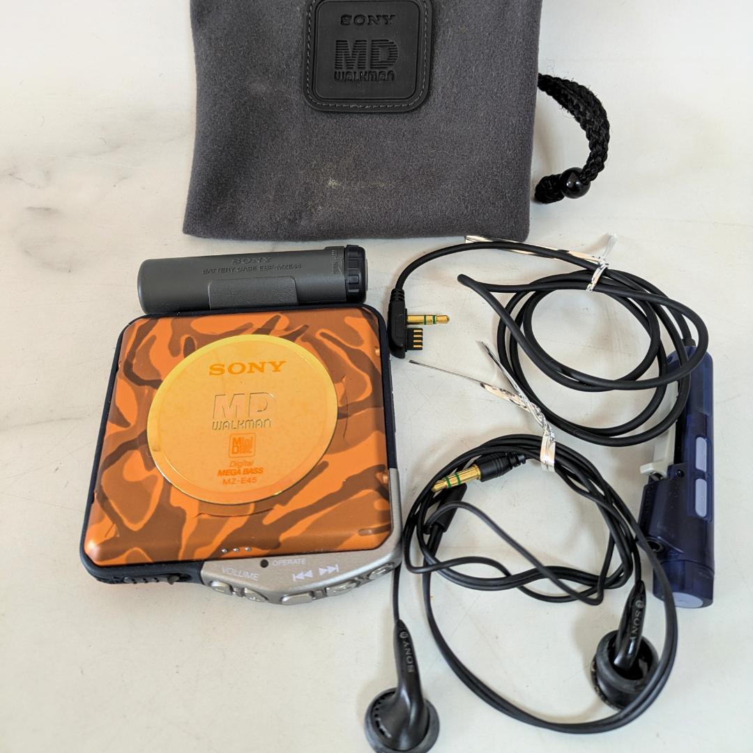 ジャンク　SONY WALKMAN ウォークマン MZ-E45 オレンジ