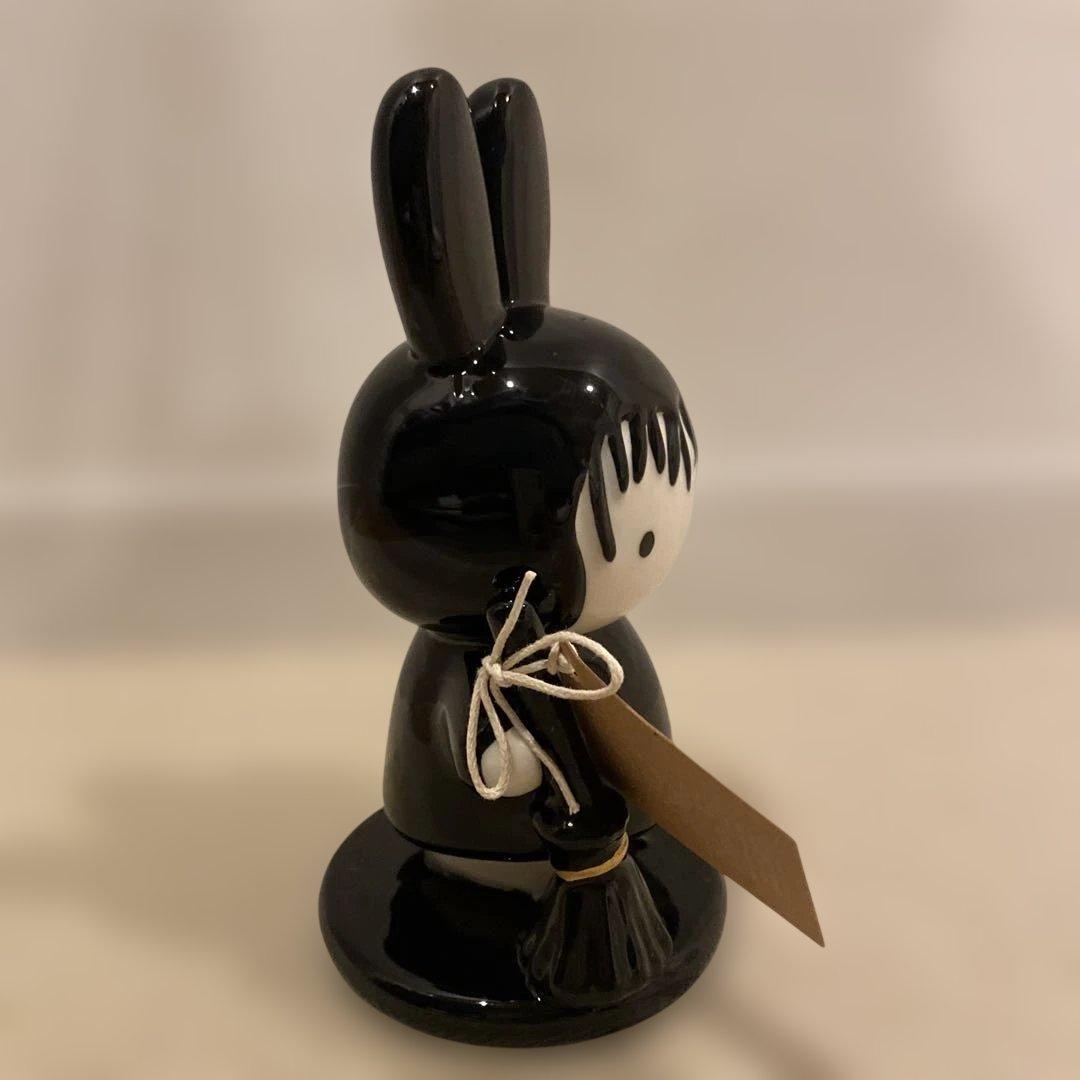 海外限定　陶器　miffy ミッフィー魔女の置物　くろねこ マスコット