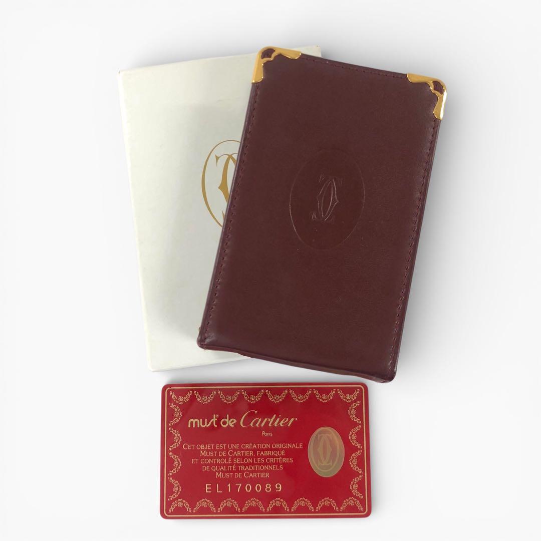 Cartier カルティエ マスト カーフレザー タバコケース シガレットケース