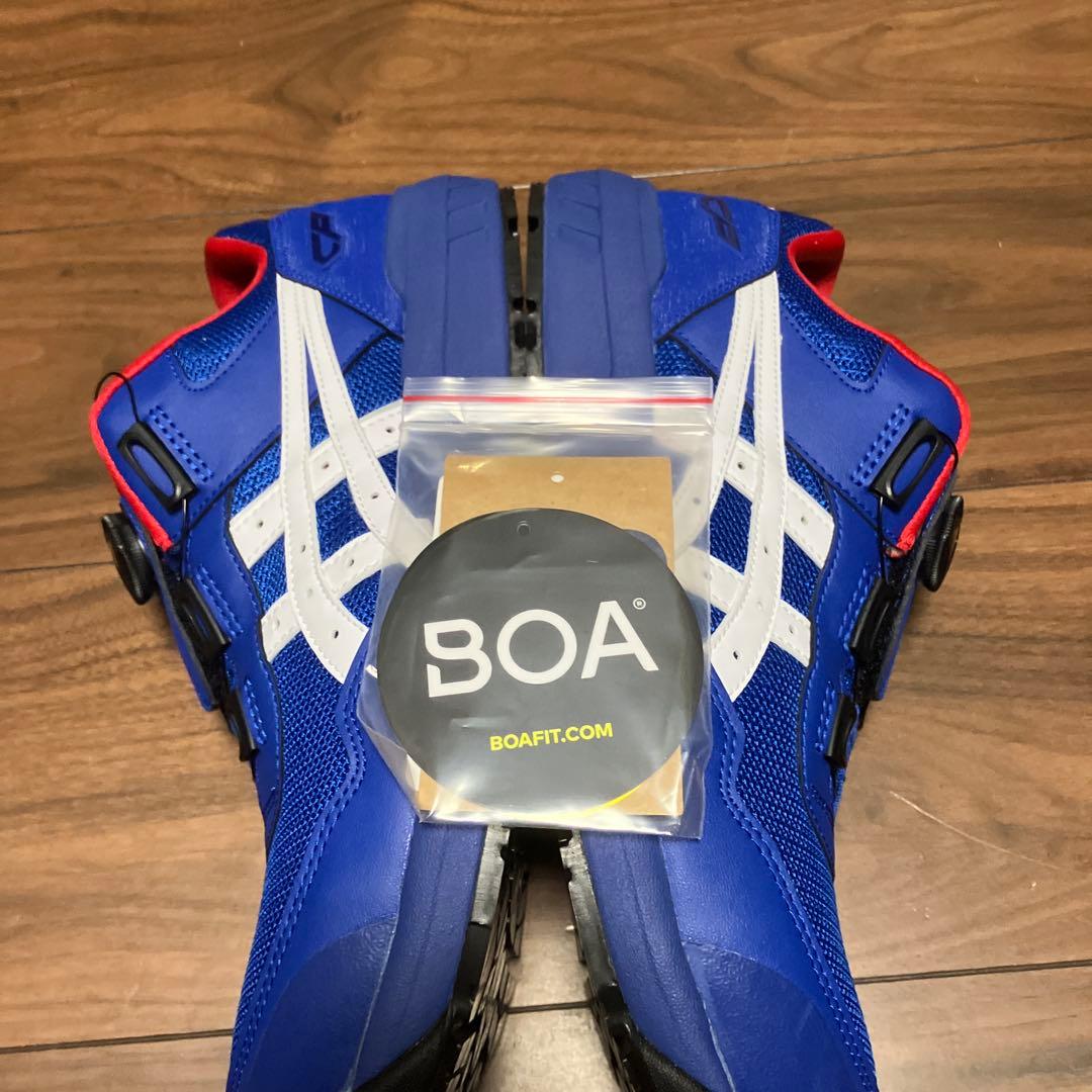 アシックス　安全靴　BOA ローカット タグ付き　未使用品　ブルー　27.0