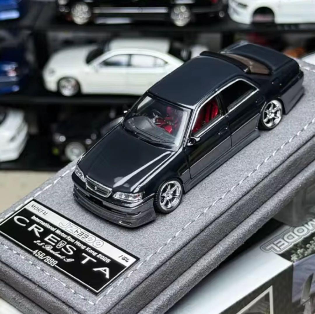 MORTAL 1/64 トヨタ クレスタ カスタム ドリ仕様 ブラック 黒