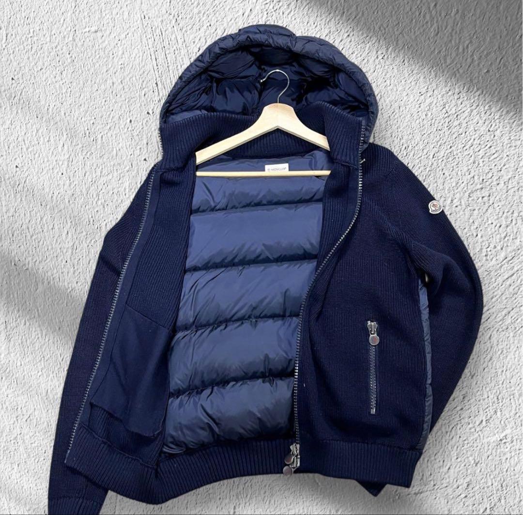 【翌朝発送可能】　モンクレール　マグリオン　トリコット　ニットダウン　Lサイズ