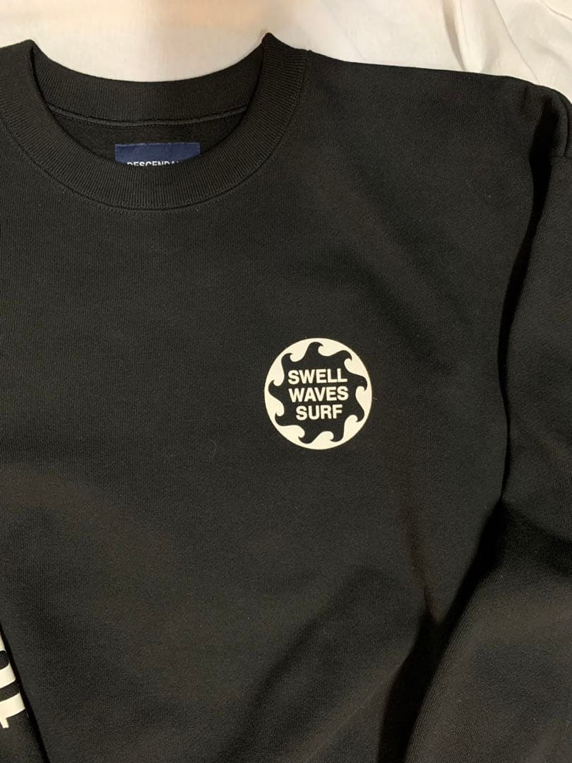 トップス DESCENDANT VORTEX CREW NECK size S BLACK