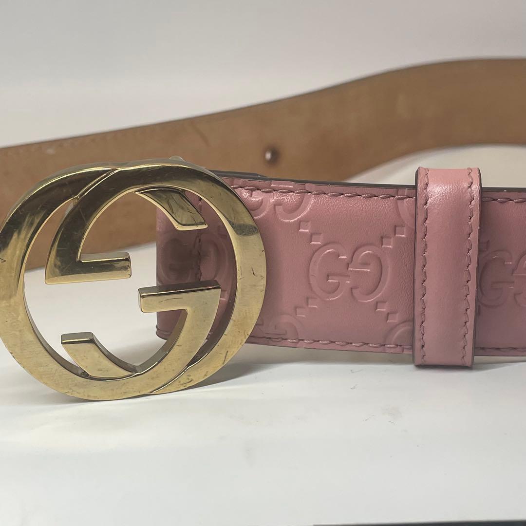 希少♡GUCCI✨グッチ　グッチシマ　インターロッキングG　レザーベルト