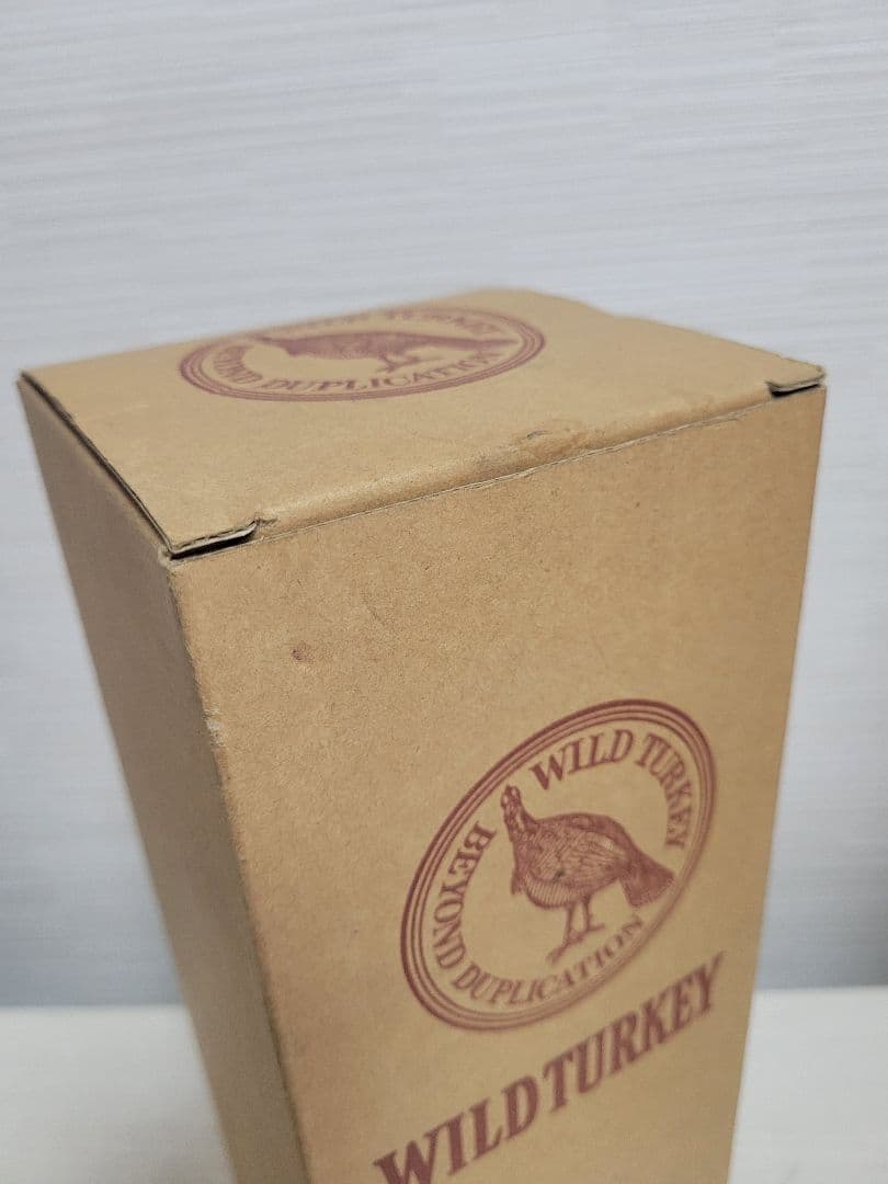 特級ワイルドターキー 8年 101 プルーフ 木箱 藁 羽 ハガキ 古酒