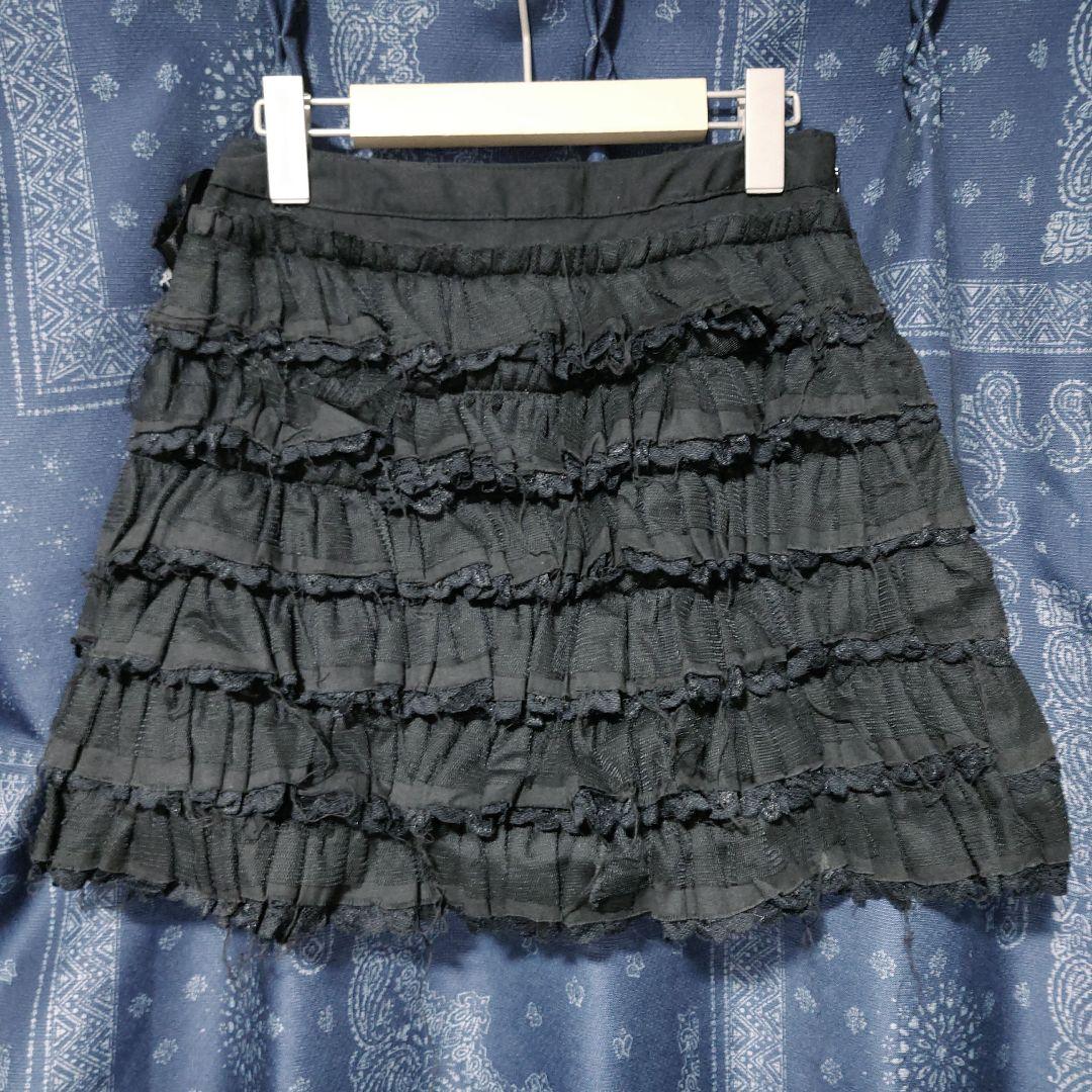 A. Naoto Blood 黒 フリル ミニスカート