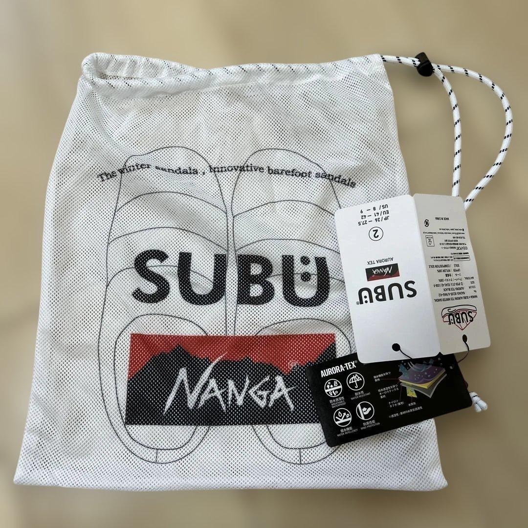 NANGA×SUBU AURORA TEX ブラック サイズ:2