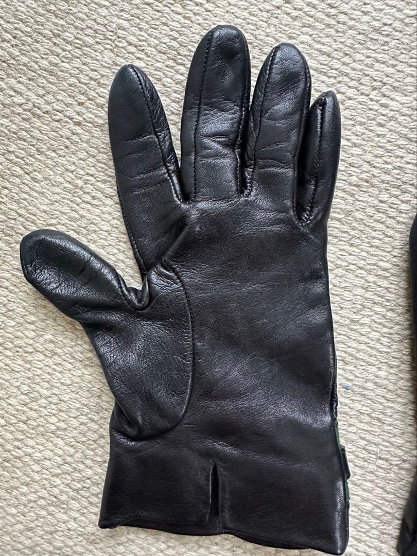 グッチ シェリーライン ホースビット ラムレザー手袋 サイズ7 1/2