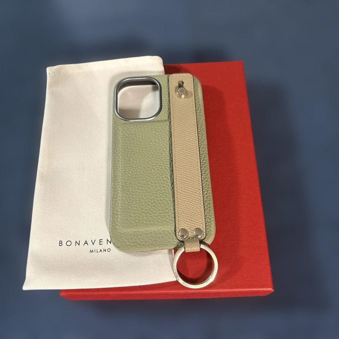 1/4のみ価格BONAVENTURA レザー iPhone16ケース グリーン