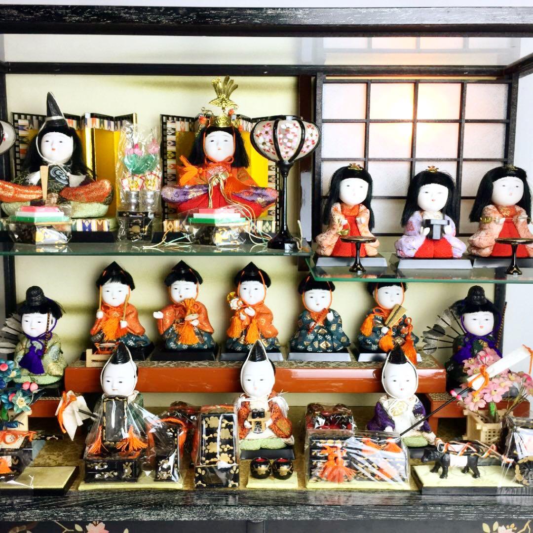 雛人形 木目込み15人揃い