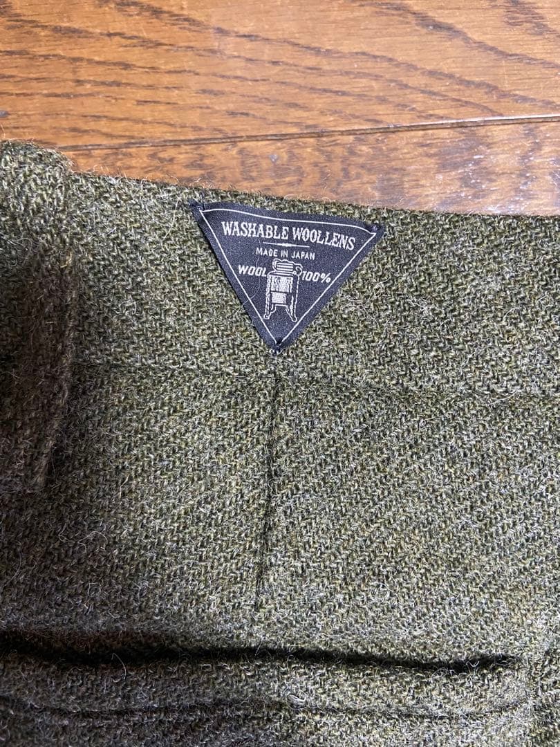 ナイジェルケーボン　メディカルパンツ　ウォッシャブルウール　カーキ　L