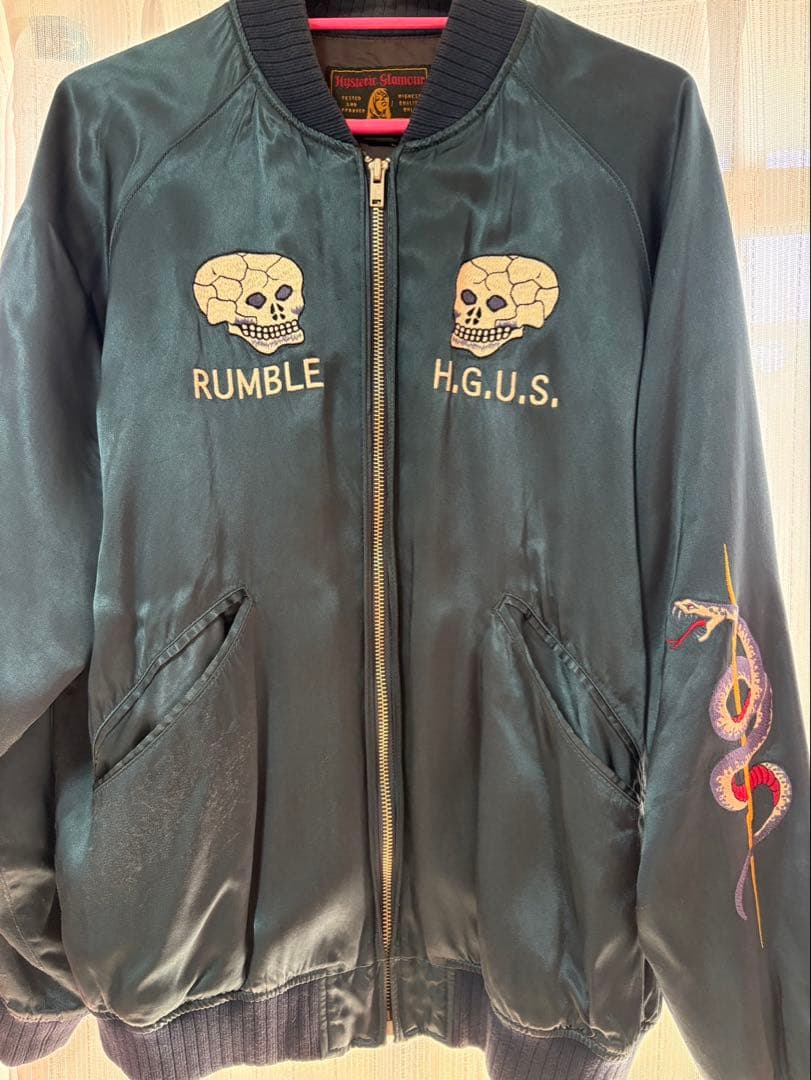 Hysteric Glamour スカルスカジャン ブラック レディースM