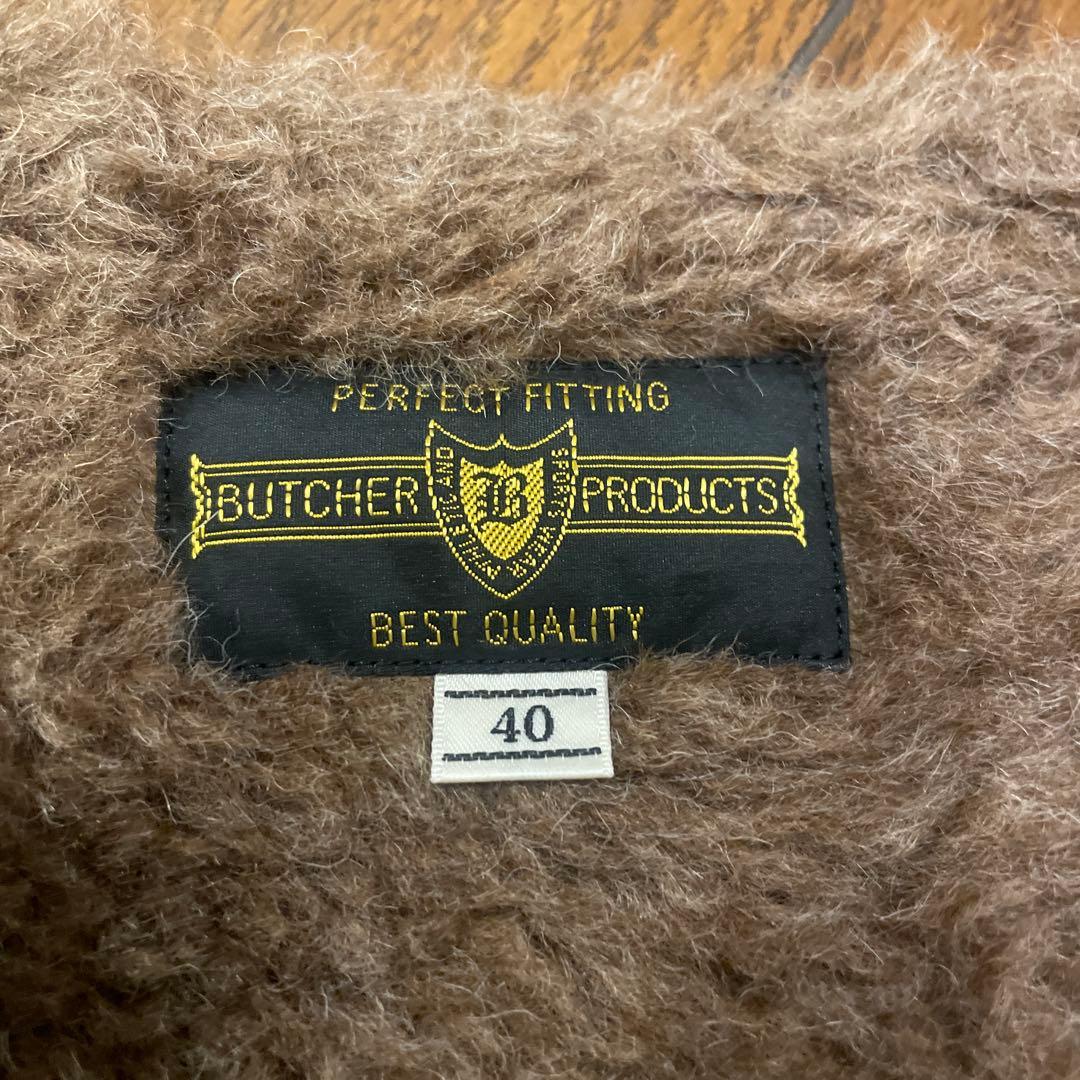 BUTCHER PRODUCTS アルパカ ベスト オリーブ サイズ40
