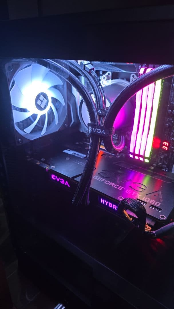 EVGA GTX1080 HYBRID＋MSIファン