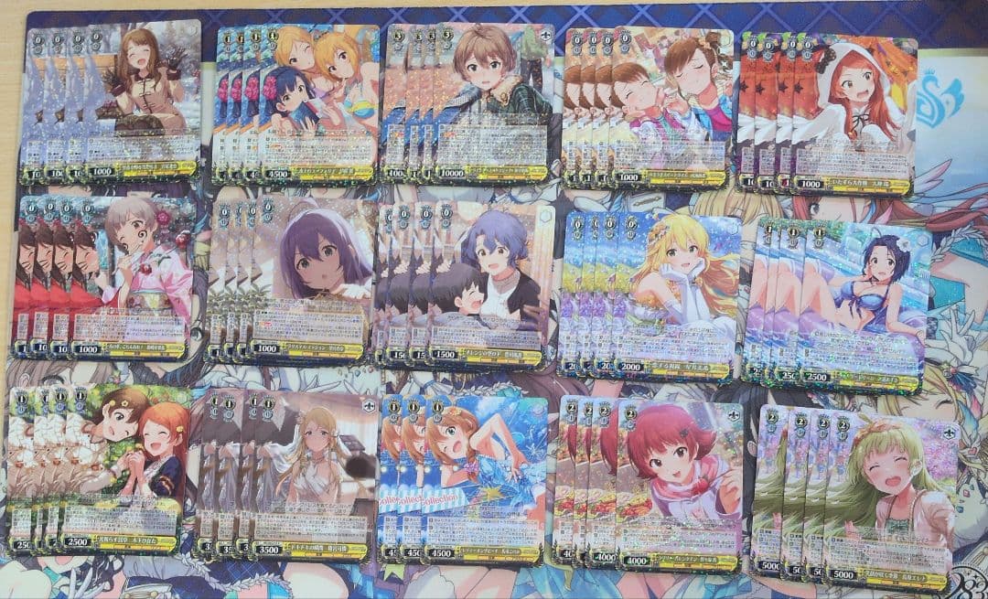 ヴァイスシュヴァルツ　アイドルマスターミリオンライブ　旧弾4コン+パーツセット