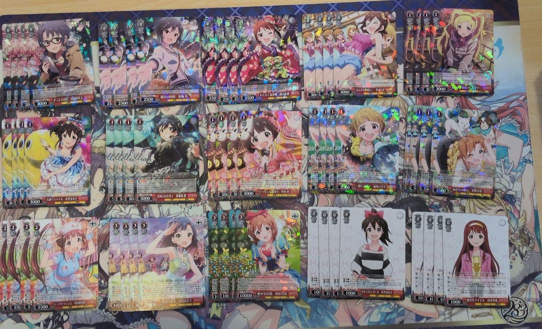 ヴァイスシュヴァルツ　アイドルマスターミリオンライブ　旧弾4コン+パーツセット