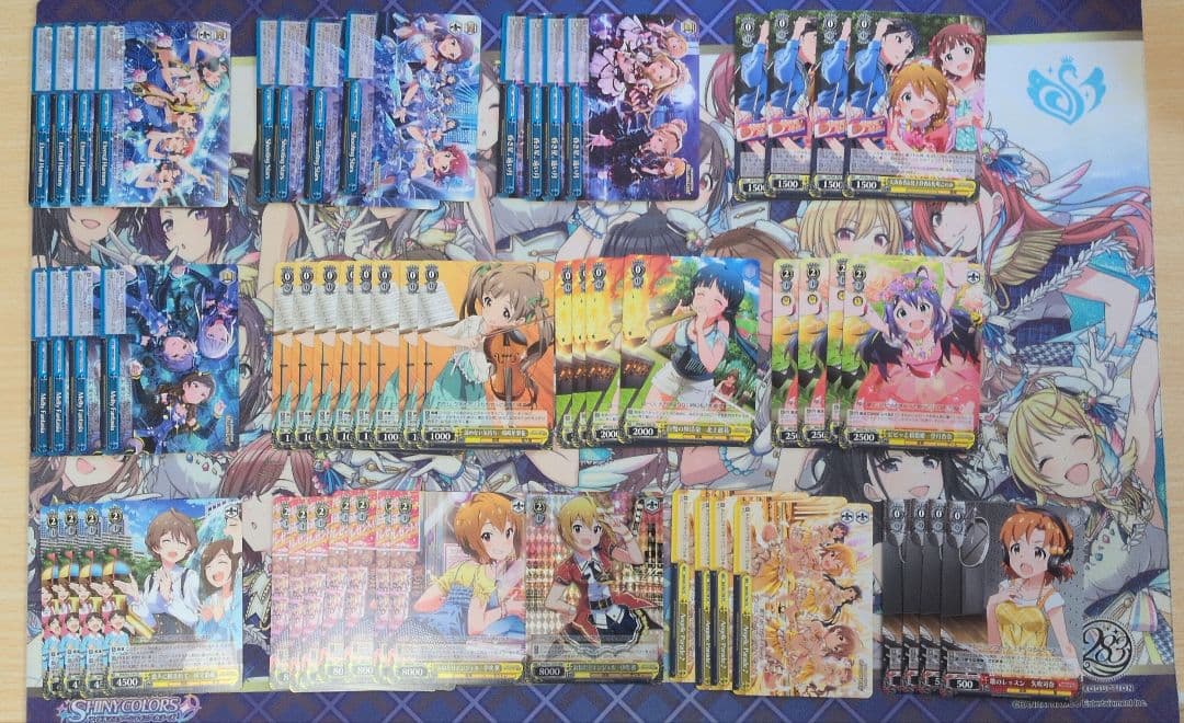 ヴァイスシュヴァルツ　アイドルマスターミリオンライブ　旧弾4コン+パーツセット